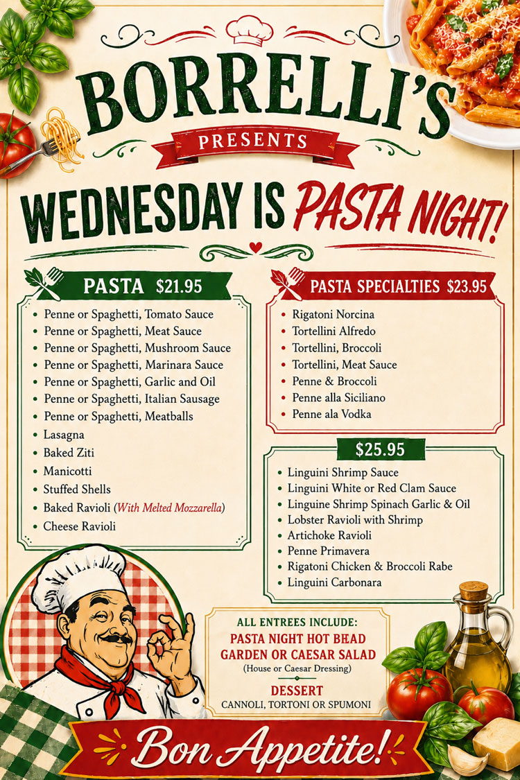 Wednesday Pasta Day